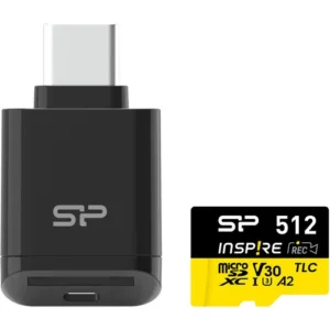 Silicon Power 512GB Inspire UHS-I microSDXC Card with USB-C Reader