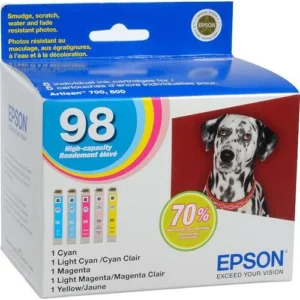 Epson 98 XL Claria Ink Cartridges: Complete Full-Color Set
