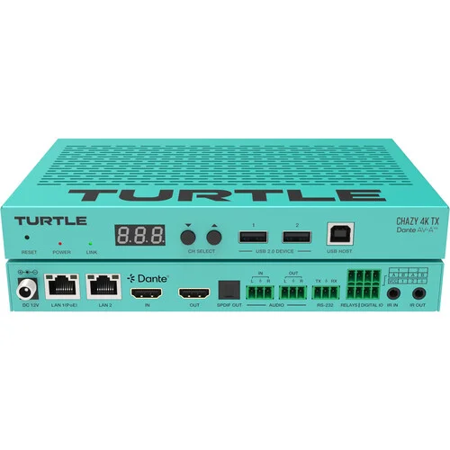 4K HDMI AV Encoder with Dante Support  Turtle AV Chazy TX Model - Image 2