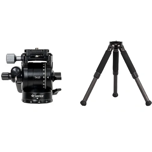 ZWO Seestar TH10 Fluid Head Tripod with Carbon Fiber TC20 Kit