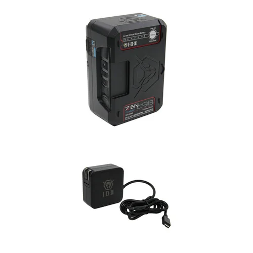 ZENITH ZEN-C98G Three-Stud Lithium-Ion Battery and Charger Kit with IDX System Technology