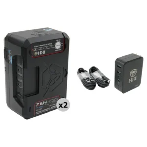 IDX ZEN-C98G Gold Mount Battery Kit with 2 Batteries and UC-PD2 Charger (97Wh)