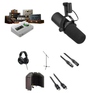 Universal Audio Apollo Solo USB Heritage Edition 2x4 USB-C Audio Interface with Shure SM7B Microphone Bundle