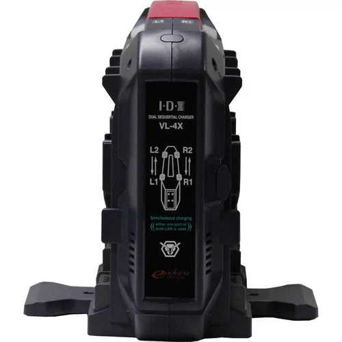 VL-4X 4-Channel V-Mount Battery Charger with IDX System Technology and Power Supply