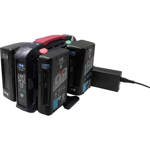 VL-4X 4-Channel V-Mount Battery Charger with IDX System Technology and Power Supply - Image 7