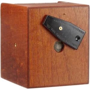 Mahogany 4 x 5 Pinhole Camera with 75mm (3) Wide-Angle Lensless Design
