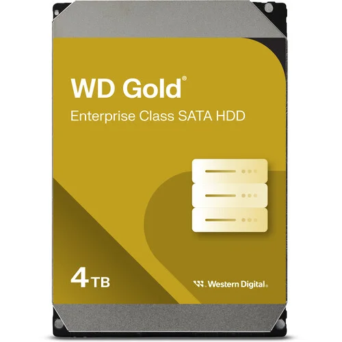 WD 4TB Gold Enterprise Internal Hard Drive - 7200 RPM SATA III 3.5 HDD