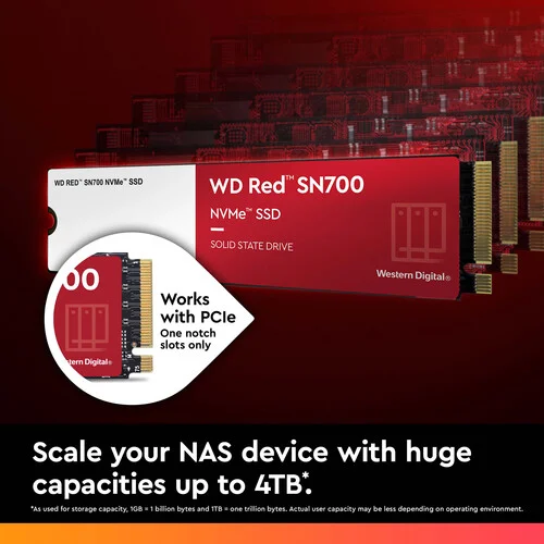 WD Red SN700 1TB M.2 PCIe 3.0 Internal NAS Solid State Drive - Image 6