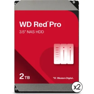 WD Red Pro 2-Pack 2TB 7200 rpm 3.5 SATA III Internal NAS Hard Drive