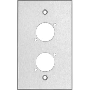 Custom Shop WP1X2-CA 2-D Series 1-Gang Anodized Aluminum Wall Plate (Clear)