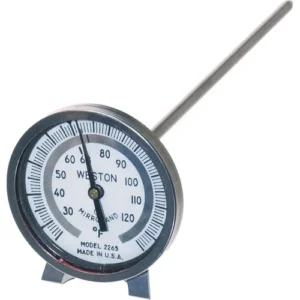 Weston 1.75 Dial Photographic Thermometer in Stainless Steel
