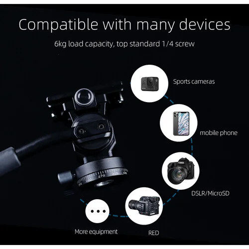 XILETU X224CLS1 Carbon Fiber Outdoor Tripod - Image 5