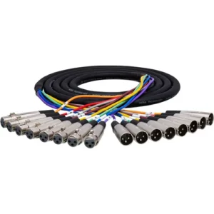 Hosa XLR803 8-Channel Male to Female XLR Snake Cable - 3m (9.9 Feet)