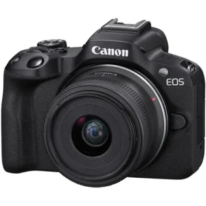 Canon EOS R50 Black Mirrorless Camera with 18-45mm Lens Kit