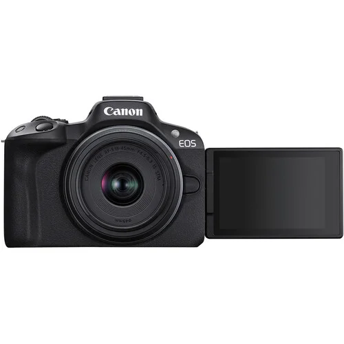 Canon EOS R50 Black Mirrorless Camera with 18-45mm & 55-210mm Lens Kit - Image 3