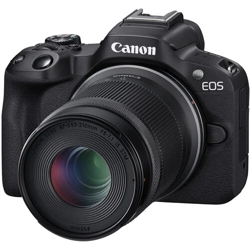 Canon EOS R50 Black Mirrorless Camera with 18-45mm & 55-210mm Lens Kit - Image 4