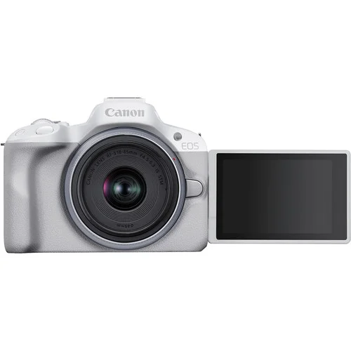 Canon EOS R50 White Mirrorless Camera with 18-45mm Lens Kit - Image 5
