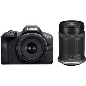 Canon EOS R100 Mirrorless Camera with Dual Lens Kit: 18-45mm & 55-210mm