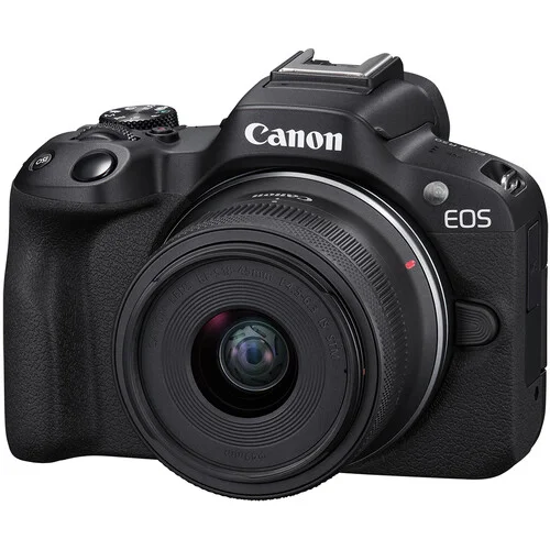 Canon EOS R50 Mirrorless Camera Essentials+ Bundle with 18-45mm and 50mm f/1.8 Lenses in Black - Image 2